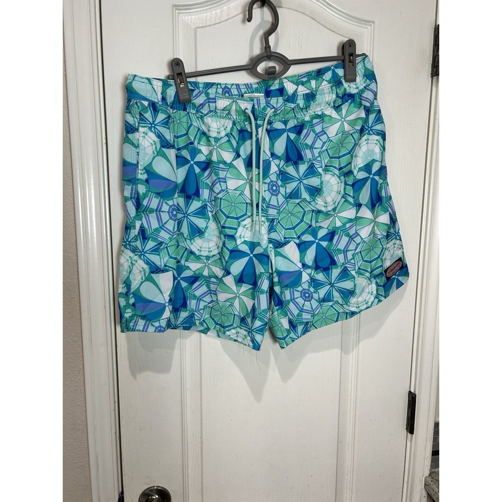 Vineyard Vines Mens Swim Trunks L Shorts Mesh Liner Pockets Preppy Cruisewear